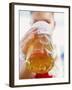 Young Woman Drinking a Litre of Beer at October Fest (Munich)-null-Framed Photographic Print