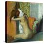 Young Woman Drying Her Neck-Edgar Degas-Stretched Canvas