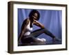 Young Woman Exercising on the Floor-null-Framed Photographic Print