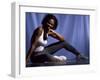 Young Woman Exercising on the Floor-null-Framed Photographic Print