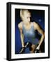 Young Woman Exercising with Dumbbells-null-Framed Photographic Print