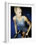 Young Woman Exercising with Dumbbells-null-Framed Photographic Print