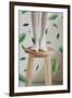 Young Woman Feet in Socks on a Stool-Carolina Hernandez-Framed Photographic Print