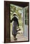 Young Woman from Boyardville (Ile D'Oléron) on the Doorstep-Anna Bilinska-Framed Giclee Print