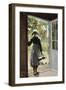 Young Woman from Boyardville (Ile D'Oléron) on the Doorstep-Anna Bilinska-Framed Giclee Print