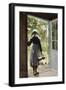 Young Woman from Boyardville (Ile D'Oléron) on the Doorstep-Anna Bilinska-Framed Giclee Print