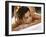 Young Woman Getting a Back Massage-null-Framed Photographic Print