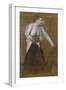 Young Woman, Half-Undressed, 1866-68-Edgar Degas-Framed Giclee Print