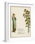 Young Woman Holding a Baby, with Sunflowers-Kate Greenaway-Framed Art Print