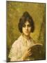 Young Woman Holding a Book-Alexei Alexevich Harlamoff-Mounted Giclee Print