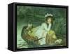 Young Woman in a Boat, or Reflections, circa 1870-James Tissot-Framed Stretched Canvas