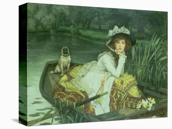 Young Woman in a Boat, or Reflections, circa 1870-James Tissot-Stretched Canvas
