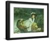 Young Woman in a Boat, or Reflections, circa 1870-James Tissot-Framed Premium Giclee Print