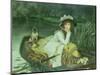 Young Woman in a Boat, or Reflections, circa 1870-James Tissot-Mounted Premium Giclee Print