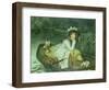 Young Woman in a Boat, or Reflections, circa 1870-James Tissot-Framed Giclee Print