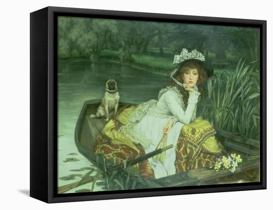 Young Woman in a Boat, or Reflections, circa 1870-James Tissot-Framed Stretched Canvas