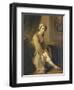 Young Woman in a Fawn Dress-Philippe Mercier-Framed Giclee Print