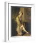 Young Woman in a Fawn Dress-Philippe Mercier-Framed Giclee Print