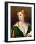 Young Woman in a Green Dress, a Box in Her Hand, Ca 1514-Jacopo Palma Il Vecchio the Elder-Framed Giclee Print