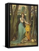 Young Woman in a Green Dress-Boyle-Framed Stretched Canvas