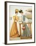 Young Woman in a Long Dress, an Illustration from Wiener Mode, 1902-null-Framed Giclee Print