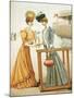 Young Woman in a Long Dress, an Illustration from Wiener Mode, 1902-null-Mounted Giclee Print