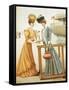 Young Woman in a Long Dress, an Illustration from Wiener Mode, 1902-null-Framed Stretched Canvas