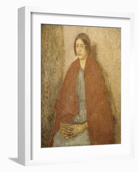 Young Woman in a Red Shawl-Gwen John-Framed Giclee Print