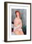 Young Woman in a Shirt, 1818-Amedeo Modigliani-Framed Premium Giclee Print