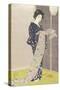 Young woman in a summer kimono,1920-Goyo Hashiguchi-Stretched Canvas