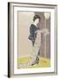 Young woman in a summer kimono,1920-Goyo Hashiguchi-Framed Giclee Print