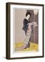 Young Woman in a Summer Kimono, 1920-Goyo Hashiguchi-Framed Giclee Print