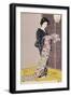 Young Woman in a Summer Kimono-Hashiguchi Goyo-Framed Giclee Print