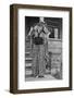 Young Woman in Asian Dress Style Portrait, Ca. 1913-null-Framed Photographic Print