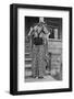 Young Woman in Asian Dress Style Portrait, Ca. 1913-null-Framed Photographic Print