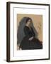 Young Woman in Black, 1861-5-Edgar Degas-Framed Giclee Print