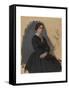 Young Woman in Black, 1861-5-Edgar Degas-Framed Stretched Canvas