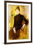 Young Woman in Black, C.1882-Mary Cassatt-Framed Giclee Print