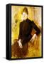 Young Woman in Black, C.1882-Mary Cassatt-Framed Stretched Canvas