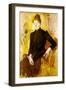 Young Woman in Black, C.1882-Mary Cassatt-Framed Giclee Print