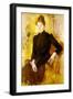 Young Woman in Black, C.1882-Mary Cassatt-Framed Giclee Print