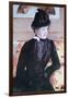 Young Woman In Black-Mary Cassatt-Framed Art Print