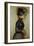 Young Woman in Blue Going to the Conservatory-Pierre-Auguste Renoir-Framed Giclee Print