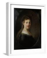 Young Woman in Fantasy Costume, 1633-Rembrandt van Rijn-Framed Giclee Print