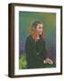 Young Woman in Green Dress. 1893-Theo van Rysselberghe-Framed Giclee Print