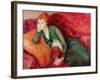 Young Woman in Green-William James Glackens-Framed Giclee Print