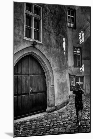 Young Woman in Old Town-Rory Garforth-Mounted Photographic Print