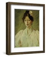 Young Woman in Pink, 1905-William Merritt Chase-Framed Giclee Print