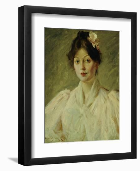 Young Woman in Pink, 1905-William Merritt Chase-Framed Giclee Print