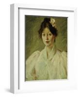 Young Woman in Pink, 1905-William Merritt Chase-Framed Giclee Print